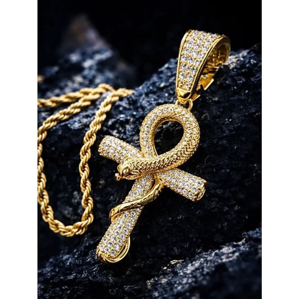 Serpent Ankh Necklace